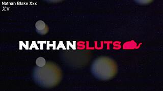 Interracial blowbang dodává čtyři facials zatím