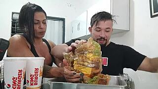 Indulging in the Largest Burger King Feast from X Videos with MILF Appeal