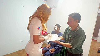 Doctor with big tits banged hard by patient’s husband