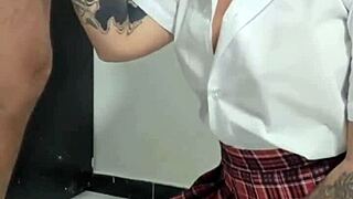 chica virgen en casting amateur real