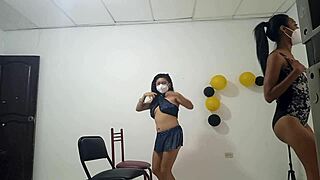 hey, these mature sluts with sagging tits are dancing to attract their boyfriends for a fuck at home