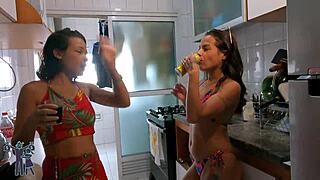 my friend dumped her trash boyfriend so we banged publicly at building pool