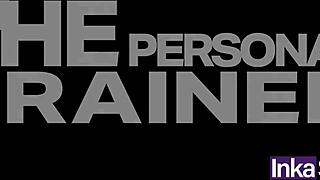 Cheating on My Boyfriend with My Personal Trainer's Huge Cock While He Reads the Newspaper!