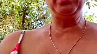 Hot blonde masturbating in her room.