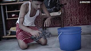 Indian house wife and servants in hardcore action