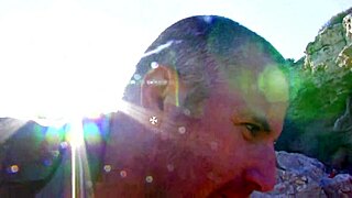 Latina Mom Rides Cock on Sandy Beach