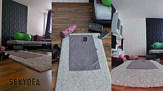 Join my triple cam for a naughty naked workout with curvy milf