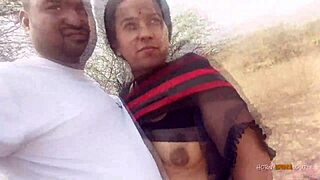 Indian wife enjoys passionate sex in the jungle