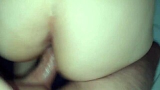 Skinny blonde gets her tight pussy filled with cum