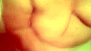 Amateur Husband And Wife Enjoy Hot Bathtub Blowjob Followed By Cum On Her Natural Tits In The Bathroom