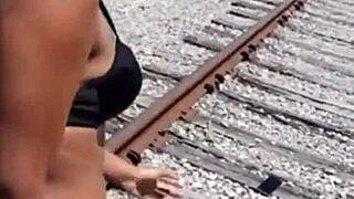 Fisherman Finds Stripper On Run And Gives Dirty Shower