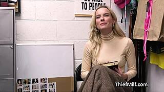 Horny Blonde Milf Housewife Uses Toys On Desk In Hidden Cam Blowjob Scene