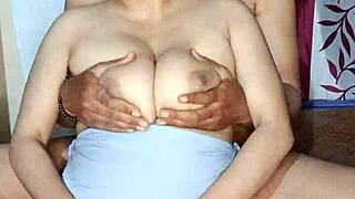 Desi cutie Alisha Bhabhi flaunts big boobs and bare pussy!