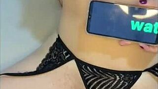 Blonde brazilian with thin waist and giant ass takes monster cock anal bareback on all fours in the dark pov