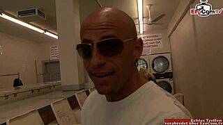 Blonde MILF with Big Tits PICKED UP for a MOUTH CUMSHOT Blast