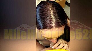 office couple gets nasty with wild sucking and banging