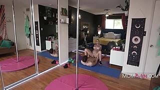 Mommy Pole Dances and Gets Pounded by Park Ambrose