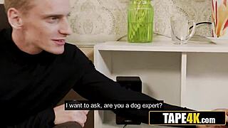 uh, pervy student collars hot tutor, she luvs it!