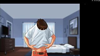 stepmom and stepsis with massive boobs got drilled hard