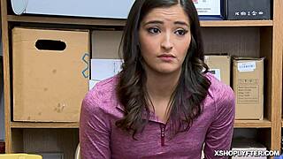 Shoplyfter emily willis is getting feed a mouthful of cock