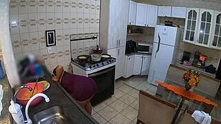 Cooking for Lover While Husband Works