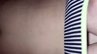 feeling so excited when the pizza guy fucked me in the living room and came on my ass