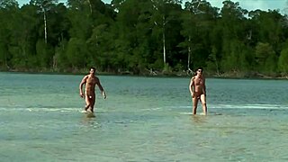 Brazilian Barbie Banks Takes Double Penetration in Water