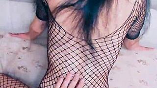 Beautiful Mature Submissive Wife Gets Assfucked in Stockings