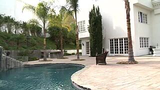 Is slutty Madison Parker giving a blowjob?