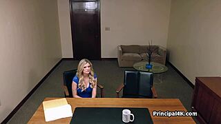 busty suburban housewife rides principal's hard dick at work