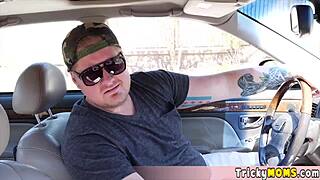 Tattooed milf hitchhiker gets rough fuck