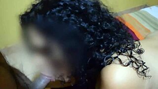 Malena, a curly-haired latina milf, eagerly awaits her casting interview