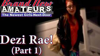 Nerdy Ginger Dezi Rae Finger Fucked and Deepthroats Hard