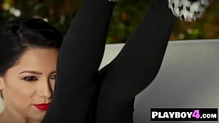 Hey, this natural tits latina milf posed in a hot costume and really enjoyed it