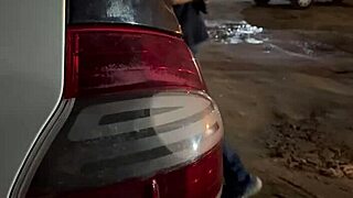 Beautiful Brazilian babe gets it hard in the car with her stepson and his friend