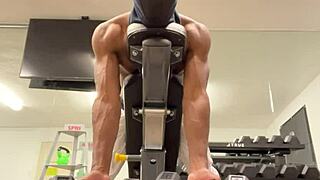 working out strong biceps and back to lift ladies for outdoor fun in california