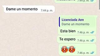 Mature woman gets excited by chat