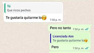 Mature woman gets excited by chat