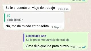 Mature woman gets excited by chat