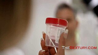 Nurse at sperm bank helps donors and has big boobs