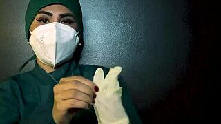 Exploring latex gloves in fetish scenarios.