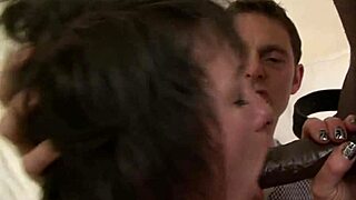 Anita, in lingerie, experiences her mature cunt being slammed by a monster cock.