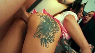 Submissive kittys crave cum deep in their curvy asses