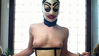 Slamming Slutty Mistress Hard in Tight Latex Gear
