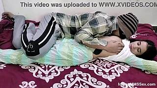 Horny Indian Stepmom Enjoys Stepson's Touch at Home