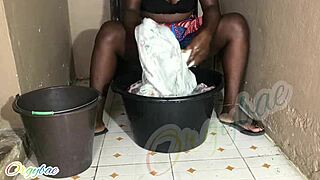 Weekend Laundry With A Housewife 1