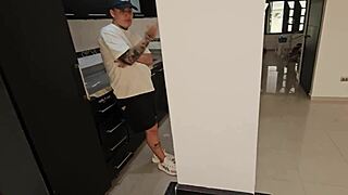 Horny wife sucks best friend's dick secretly