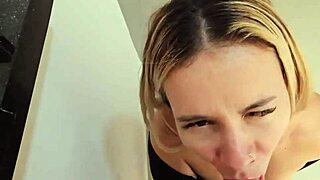 Horny wife sucks best friend's dick secretly