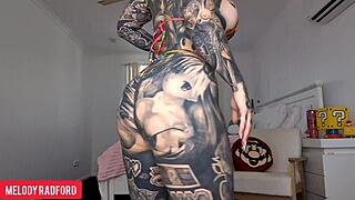 Slutty Micro Bikini Twerking in Easter Bunny Lingerie