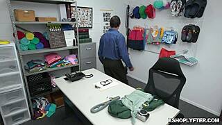 Security Guard Mouth Fucks Shoplifter Babe Emma Starletto